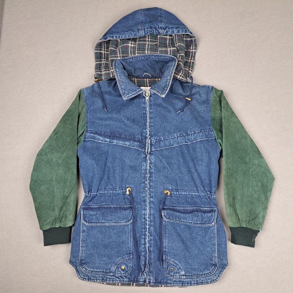 Vintage Arizona Jeans Denim Jacket Mens Medium Suede Blanket Lined Limited Heavy - Picture 15 of 15